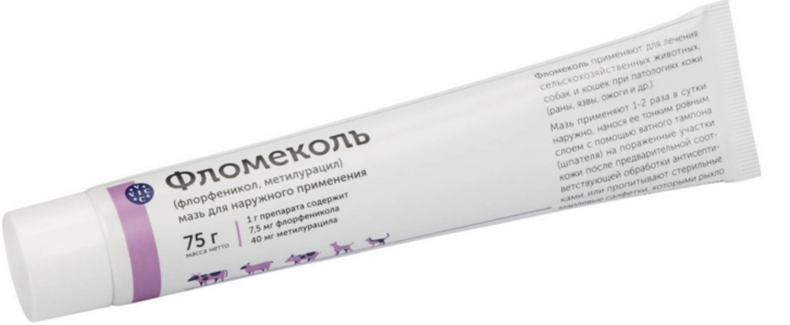 Лекарственные препараты Doctor Vic Фломеколь, туба 75 г (84 г)